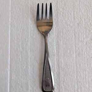 Avon '80 Youth Fork THE FIRST YEARS Deluxe Stainless 4.5" Taiwan Baby Flatware